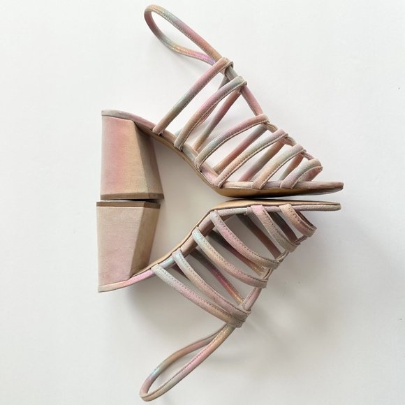 Free People Colette Cinched Heel in Rainbow - Picture 4 of 12